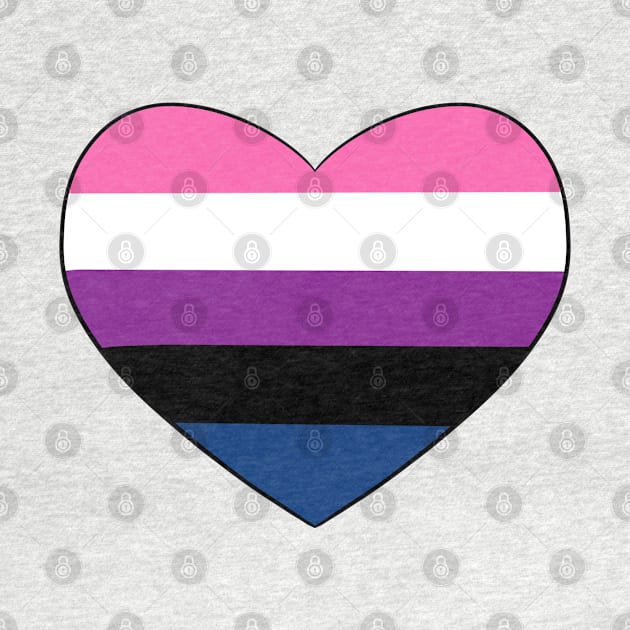 Genderfluid Heart by smolbees